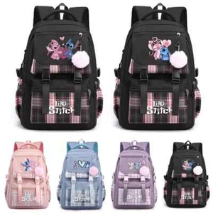 Lilo Stitch Printed Backpack Schoolbag Schoolbag Laptop Bookbag Travel Bag - Picture 1 of 52