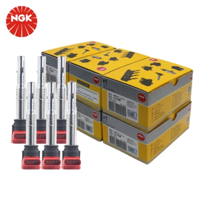 Bobinas de encendido NGK de 6 piezas para Audi A6 Quattro 2005-2018 3,0 L 3,2 L V6 Spark ee Foto 1 de 4
