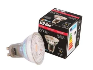 5x LED bulbs GU10 220~240V 5,5W 500lm 2700K, warm white, dimmable - Picture 1 of 1