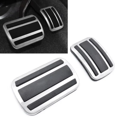 2x Brake Gas Pedals Cover For Peugeot 308 3008 408 4008 508 For Citroen C5 UK - Image 1 of 4