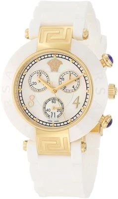 Versace Womens 92CCP1D497 S001 Reve Chronograph Ceramic MOP Dial Date Watch - Image 1 of 4