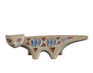 Estatuilla de gato de cerámica danesa Michael Anderson & Son diseñada por Marianne Starck * - Imagen 1 de 8