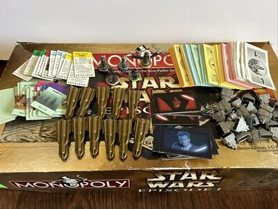 Monopoly Star Wars Episode 1 1999 Collectors Edition Replacement Cards Tokens + - Image 1 of 4
