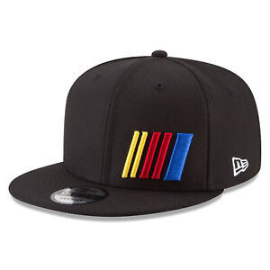 Men's New Era Black NASCAR Logo 9FIFTY Snapback Hat