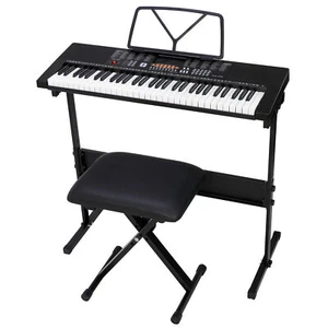 Electronic Keyboard Electric Digital Music Piano Organ with Stand 61 Key - Picture 1 of 12