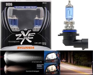 Sylvania Silverstar ZXE 9006 HB4 55W Two Bulbs Head Light Replacement Upgrade OE