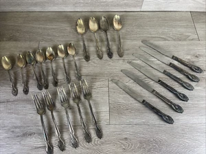 Vintage Misc. Juego de cubiertos ROGERS & BRO placa reforzada placa de plata AA - Imagen 1 de 11