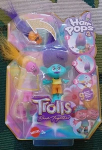 Mattel Trolle 3 Bänder zusammen Haar Pops Zweig kleine Puppe brandneu versiegelt verpackt - Bild 1 von 2
