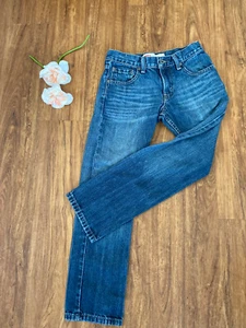 Boy's Vintage Levi's 513 Slim Straight Blue Denim Jeans 12 Reg 26 x 26  Cotton - Picture 1 of 12