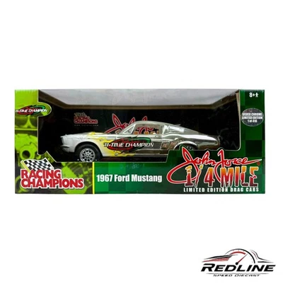 🇺🇸Racing Champions John Force 1967 Ford Mustang Chrome Chase 1:18 LN🇺🇸 - Image 1 of 4