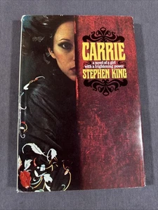 Carrie Stephen King 1974 Buch Club Edition BCE Hardcover Dachrinne Code Q38 Vintage - Bild 1 von 11