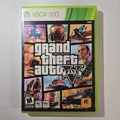 Grand Theft Auto V 5 (Microsoft Xbox 360, 2 Disc Set) w/Manual & Map Excellent! - Image 1 of 4