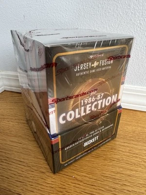 SPORTSCARDS.COM Fleer Jersey Fusion: The 1986-87 Collection FINALE Display - (5) Sealed Boxes