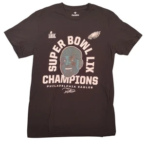 Philadelphia Eagles Shirt Mens Small Black NFL Football Super Bowl LIX Champions - Picture 1 of 7