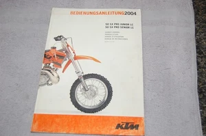 2004 KTM 50 SX Pro Junior & Senior Owner's Manual in Multiple Languages - Bild 1 von 4
