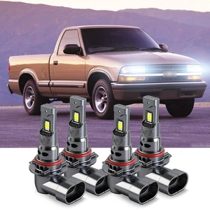 Fit chevy S10 BLAZER 1998-2004 DRL LED Headlight High Low LAMP Combo 4PCS White - Bild 1 von 10