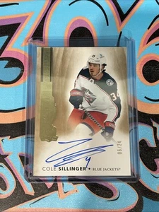 Cole Sillinger 06/24 Rookie Auto 2021-22 UD The Cup Columbus Blue Jackets (CH4) - Picture 1 of 4