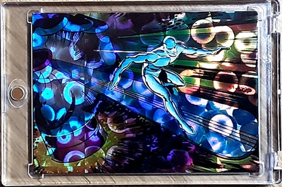 1992 Marvel Silver Surfer Prisma Karte 13 PRÄSENZ. - Bild 1 von 3