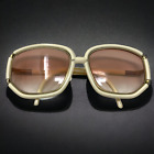 Vintage 1970er Ted Lapidus Paris Brille Sonnenbrille NUR RAHMEN übergroß weiß