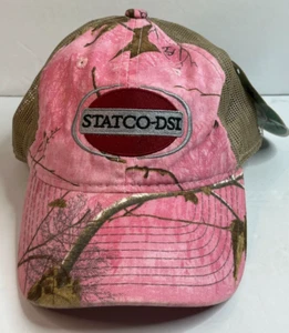REALTREE Pink Camo Mesh Snap Back Cap Trucker Hat Logo STATCO-DSI, Port Auth.NEW - Picture 1 of 6