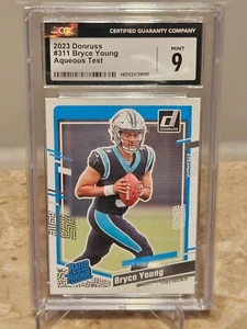 Panini Donruss Bryce Young 2023 prueba acuosa clasificación novato SSP RC #311 CGC como nuevo 9 - Imagen 1 de 2