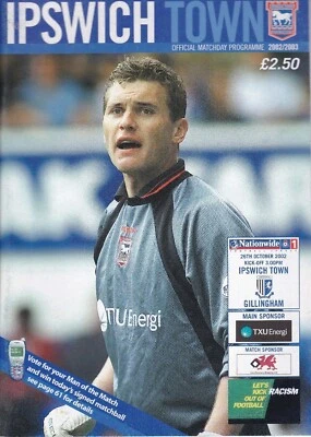 Ipawich Town v Gillingham programme, 2002-03 - Image 1 of 2