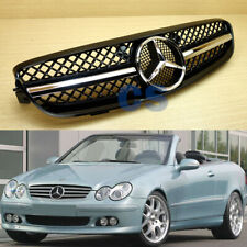 2004-2009 For Mercedes Benz W209 CLK-Class Shiny Black Front Grille CLK350
