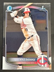 Tarjeta de novato Bowman Chrome 1st Kyle DeBarge 2025 #BCP139 Twins - Imagen 1 de 2
