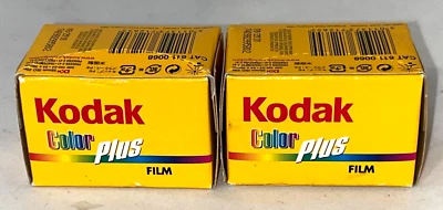 2 x Kodak Color Plus 200 ISO, 24 exposición 35 mm película caducada 2010 ¡NUEVA COMO NUEVA EN STOCK! Foto 1 de 2