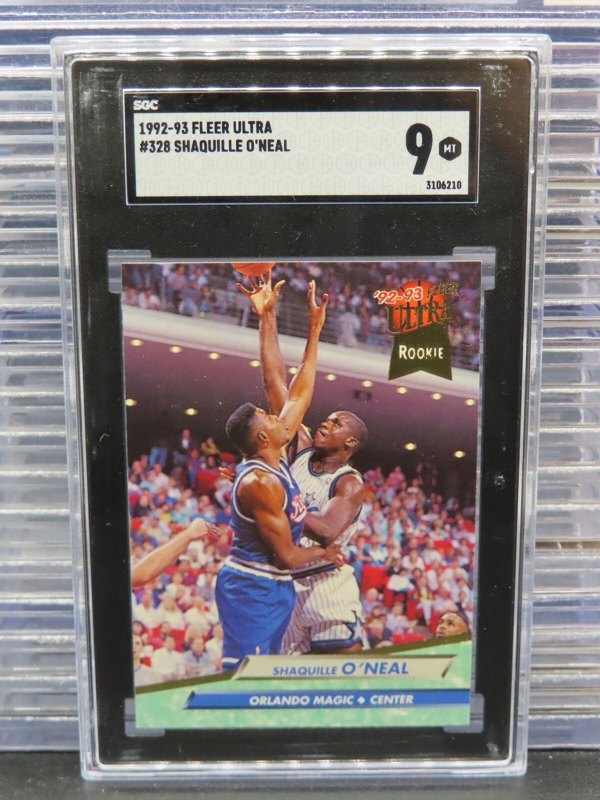 1992-93 Fleer Ultra Shaquille O'Neal Rookie RC #328 SGC 9 Orlando Magic