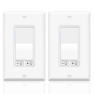 2PK 3-Way Dimmer, Easy Installation, Support Dimmable LED/CFL 600W Incandescent - Picture 1 of 10