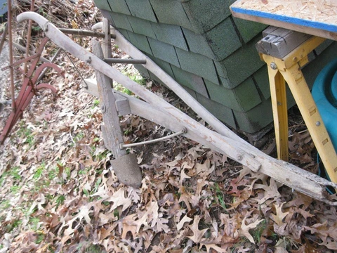 Antique All Wood Horse drawn Single Shovel Plow Cover