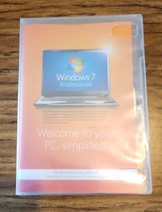 Microsoft Windows 7 Pro Software NOS w/ Certificate of Authenticity COA Key DVD - Photo 1/3
