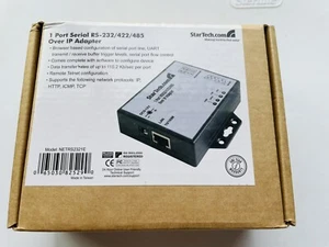 StarTech NETRS2321E 1 Port RS-232/422/485 Over IP Adapter - Picture 1 of 12