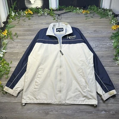 Fairport Jacket Size Medium Mens Lined Rain Windbreaker Fairport New York - Image 1 of 4