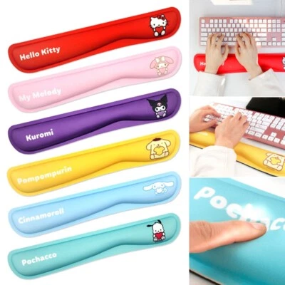 Cute Sanrio Keyboard Wrist Rest Cushion Gel Pad Kuromi My melody Hello Kitty - Image 1 of 4