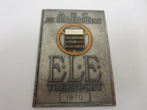 Vintage 1970 ASC De Kempenruders E.L.E Toertocht Car Rally Badge Emblem ELE - Picture 1 of 4