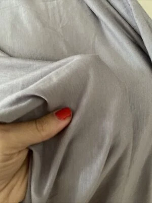 Rayon Spandex Fabric Textile Sewing Quilting Gray Lightweight Four Way Stretch - Image 1 of 3