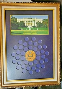 World Reserve Monetary Exchange Presidential Dollar Framed Gallery Coin DISPLAY - Picture 1 of 9