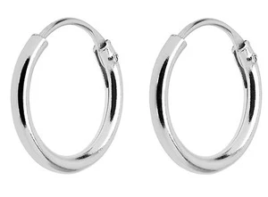 Par de aros de plata de ley 925 tamaño 10 mm - Imagen 1 de 1