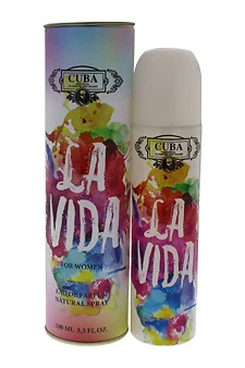 La Vida by Cuba for Women's Eau De Parfum 3.3 FL Oz 100 Ml