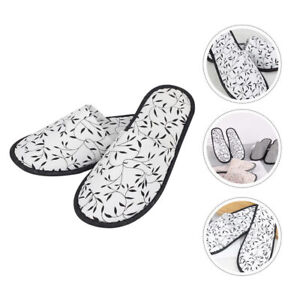 5 Pairs Spa Slippers Cotton Washable Slippers Salon Slippers