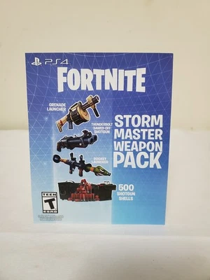 Fortnite Ps4 Storm Master набор оружия код НЕИСПОЛЬЗОВАННЫЙ будет отправлен - Изображение 1 из 4