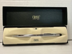 Cross Ballpoint Pen 3502 Century Chrome With Box Made In USA - Picture 1 of 4