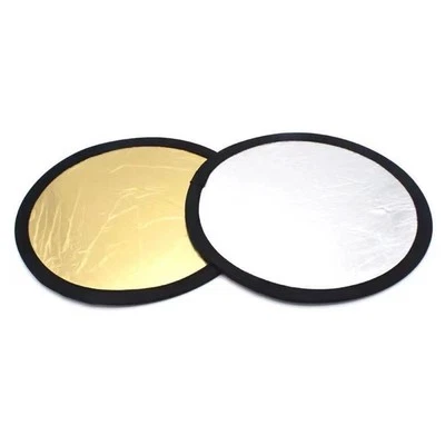 Spandex Edged Reflective Plate for Photography with Gold Silver Surfaces - Image 1 of 4