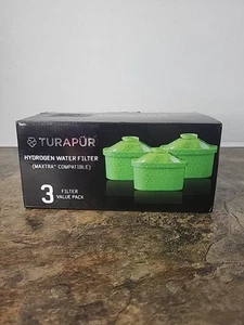 Turapur Hydrogen Water Pitcher Filters Maxtra Compatible 3 Filter Value Pack New - Picture 1 of 5