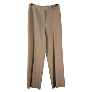 Pantalones de vestir MaxMara para mujer beige tiro alto pierna recta 100 % lana talla 4 - Imagen 1 de 9