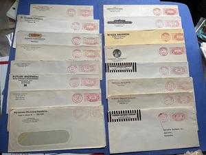 BIG LOT x55 CHICAGO IL 1930-35 PAID PERMIT METER AD COVERS SEE 3 PHOTOS ! L@@K ! - Picture 1 of 4