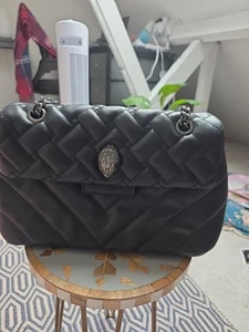 Kurt Geiger Black Leather Shoulder Crossbody Bag - Picture 1 of 3