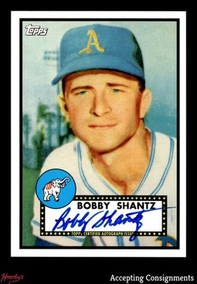 2011 Topps Lineage Autograph #BS Bobby Shantz AUTO '52 Topps ATHLETICS - Image 1 of 2